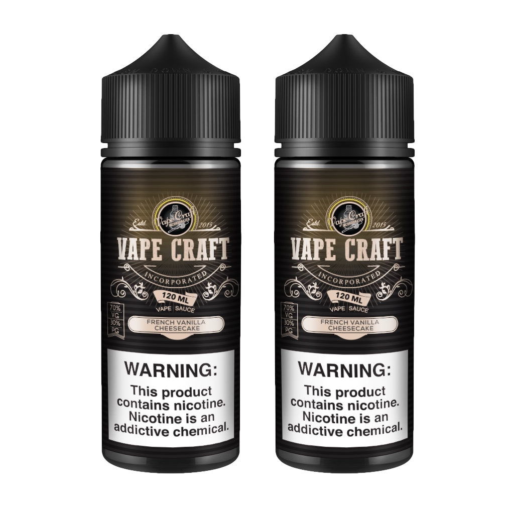 Vape Craft French Vanilla Cheesecake 2 Bottle Bundle