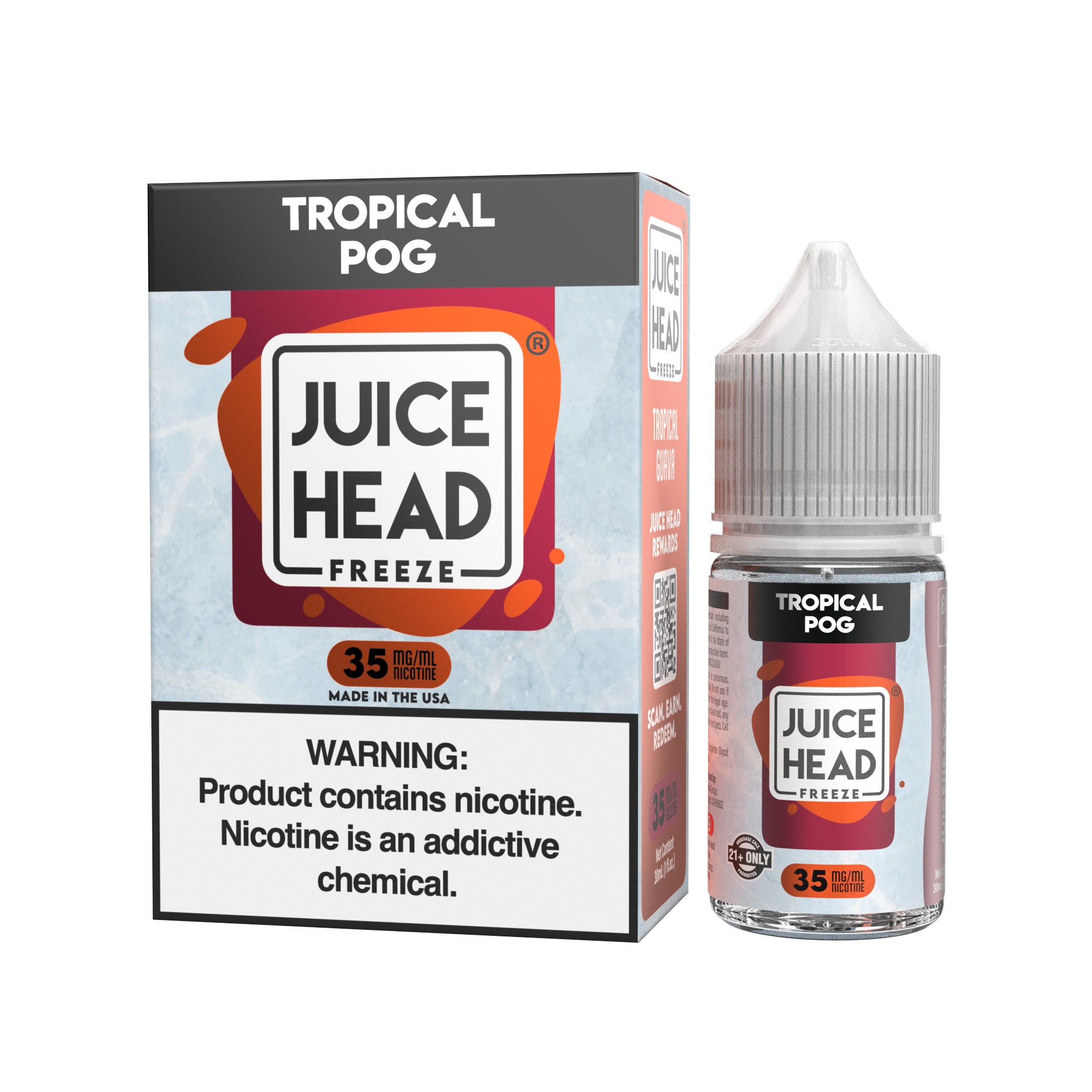 Juice Head Freeze Salt Tropical POG Freeze eJuice