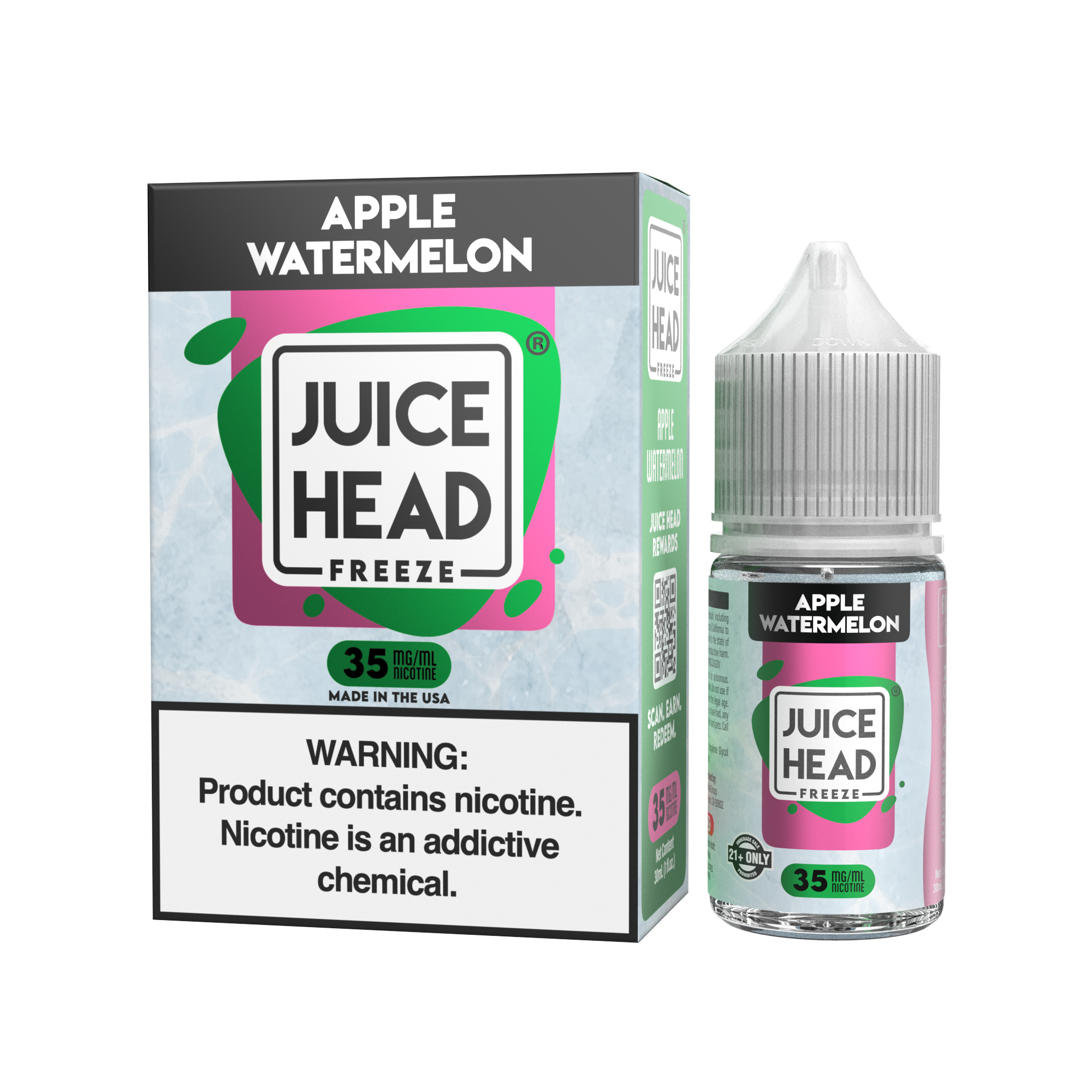 Juice Head Freeze Salt Apple Watermelon Freeze eJuice