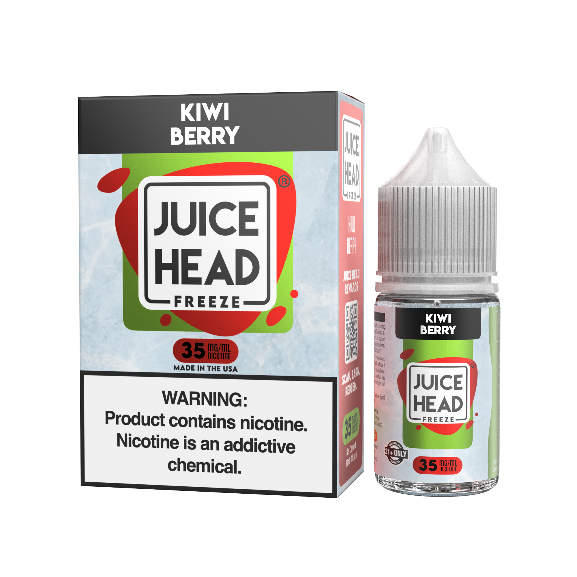 Juice Head Freeze Salt Kiwi Berry eJuice