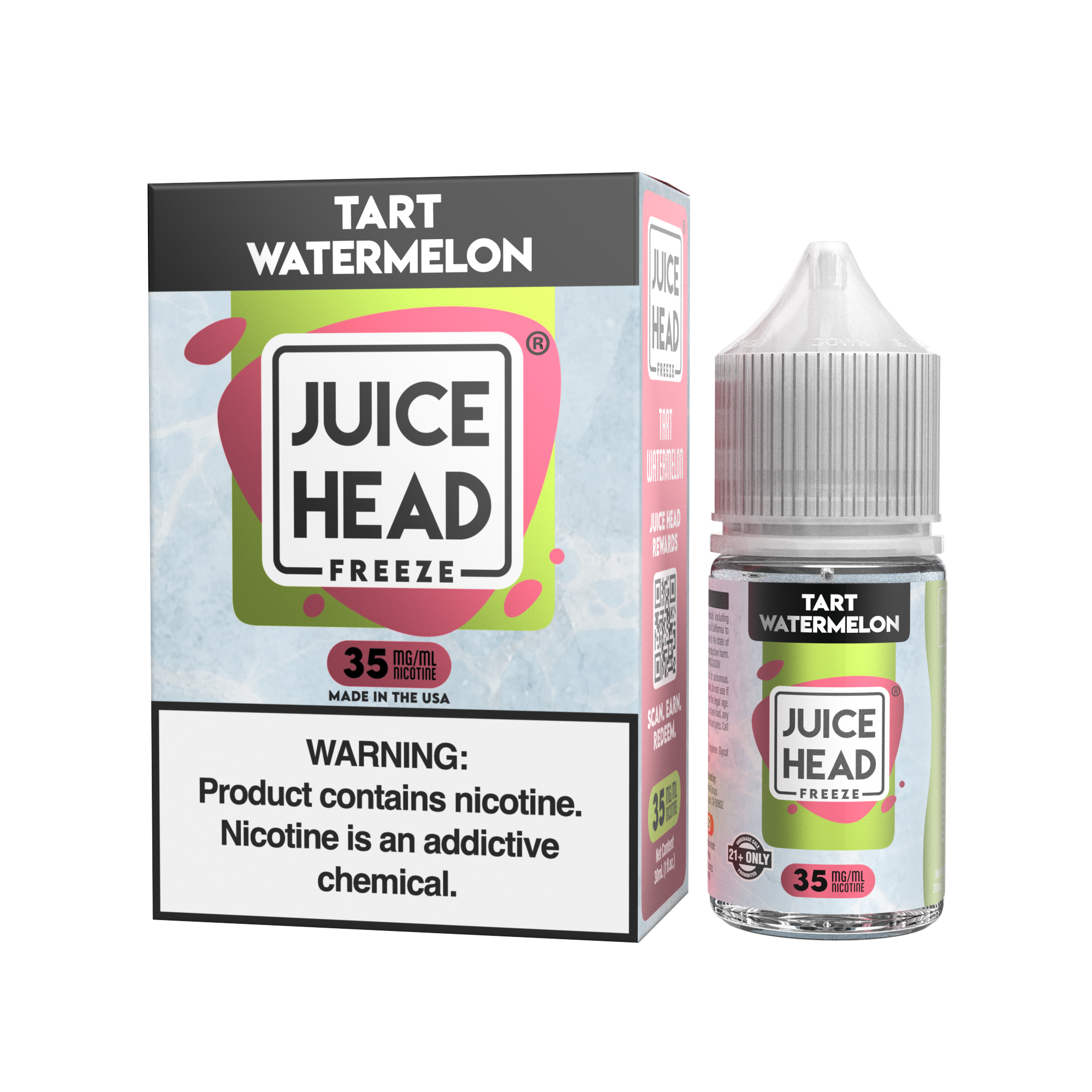Juice Head Freeze Salt Tart Watermelon eJuice
