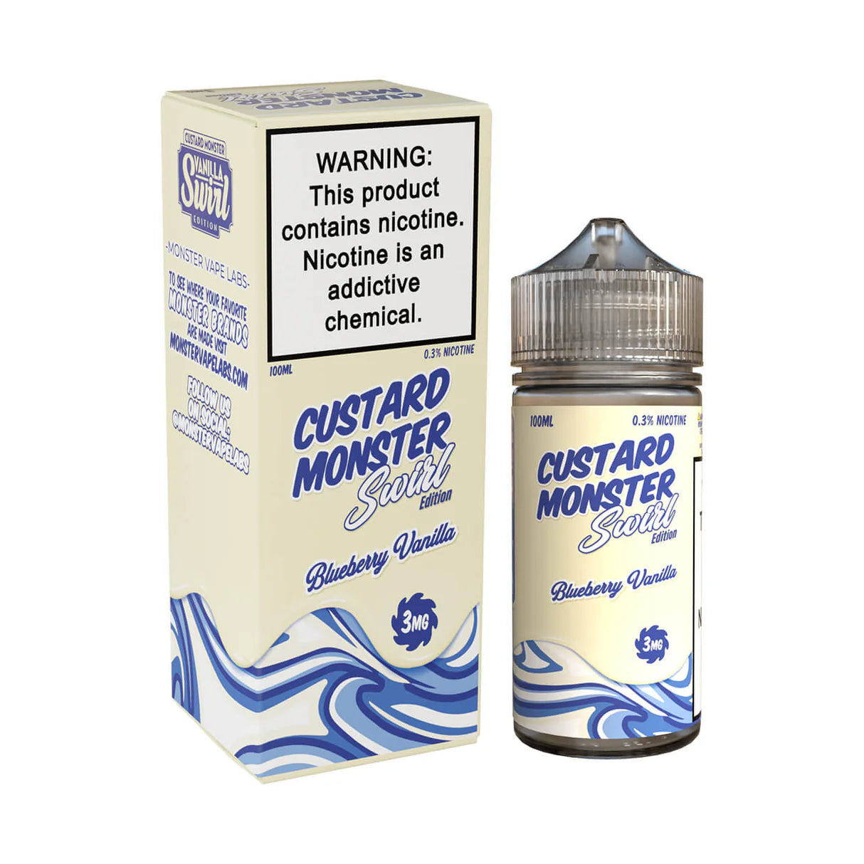 Custard Monster Swirl Blueberry Vanilla eJuice